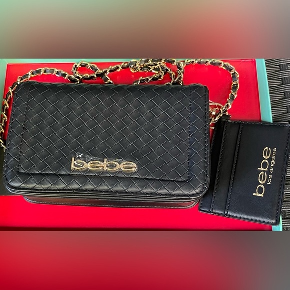 Bebe Crossbody Bag,Bebe Bag,Bebe Black Crossbody Bag - Picture 12 of 16